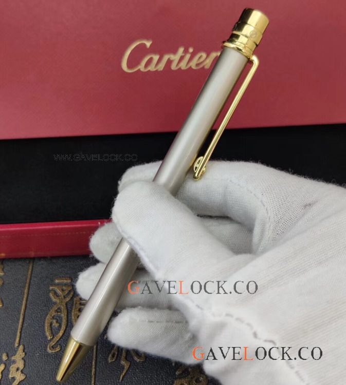 Wholesale Price Cartier Santos De Ballpoint Pen Gold Clip
